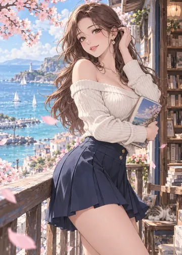 潮汐以南：成年女性主角原创漫画封面