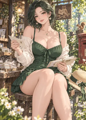 森林邮局：成年女性主角原创漫画封面