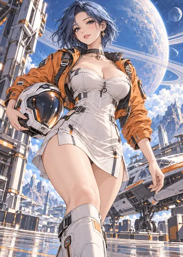 橘色星球：成年女性主角原创漫画封面
